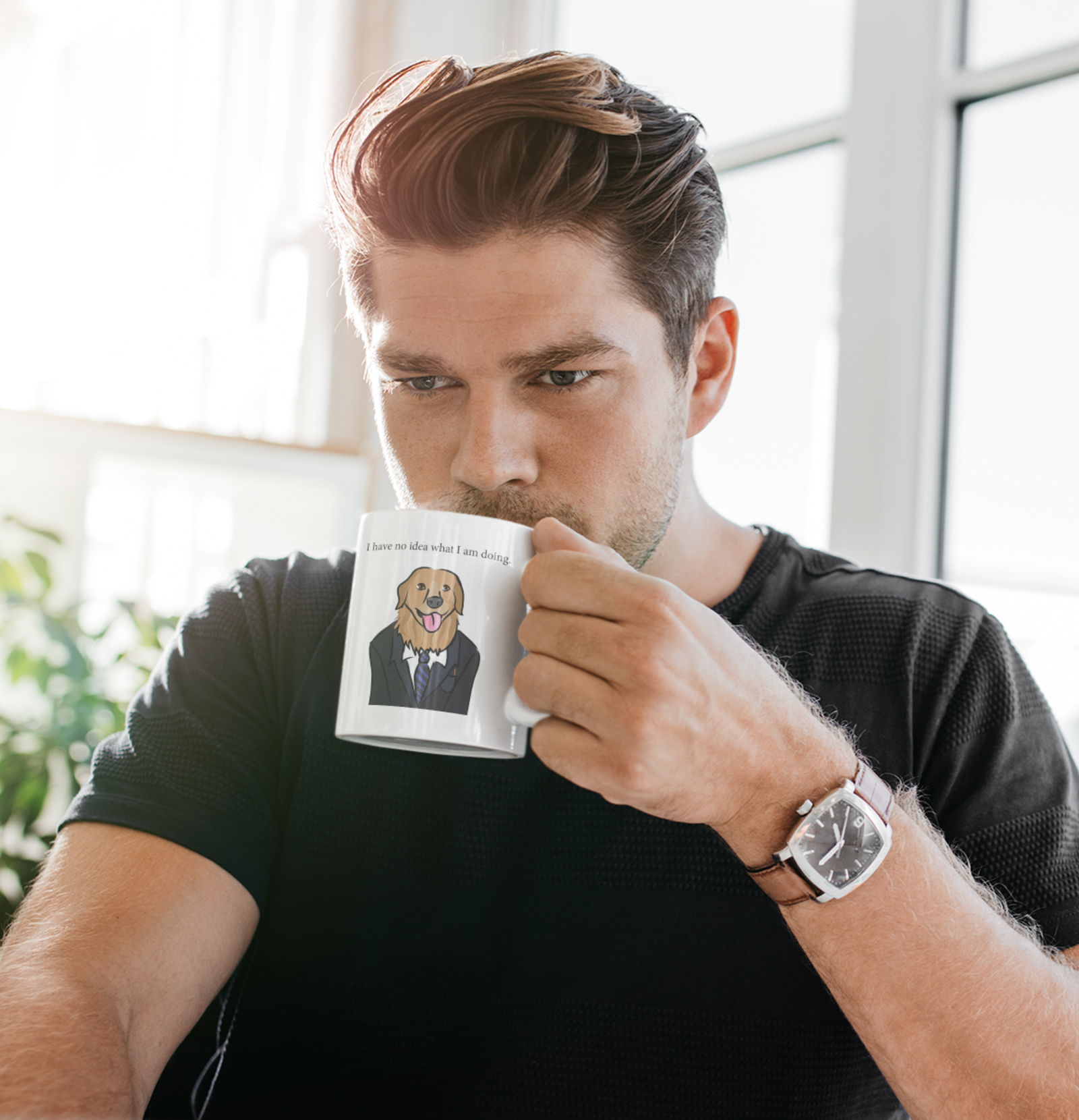 I Have No Idea What I Am Doing. (Dog) - Funny Office Gift Mug - Image 3