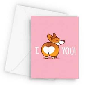 Corgi Heart - Greetings Card