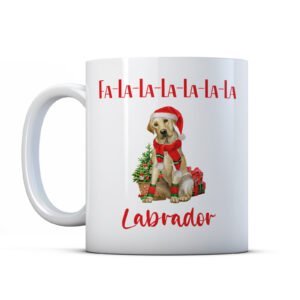 Fa-la-la-la-la-la-la Labrador Christmas pet owner gift mug