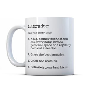 Labrador Dictionary Design Funny per owner gift mug
