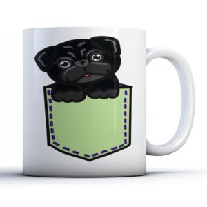 Pug Puppy in a Pocket - Dog Lover Gift Mug