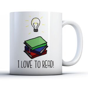 I Love To Read! - Bookworm Gift Mug