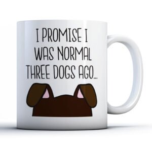 I Promise I Was Normal Three Dogs Ago - Funny Pet Owner Gift Mug