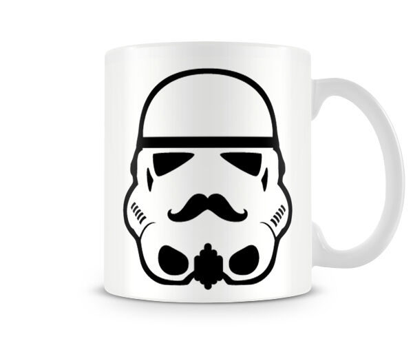 Stormtrooper Moustache - Funny Film Nerd Gift Mug